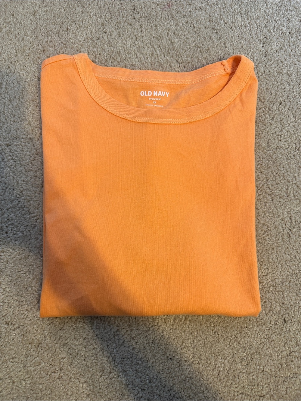 Old Navy Vibrant Orange Short Sleeve Tee